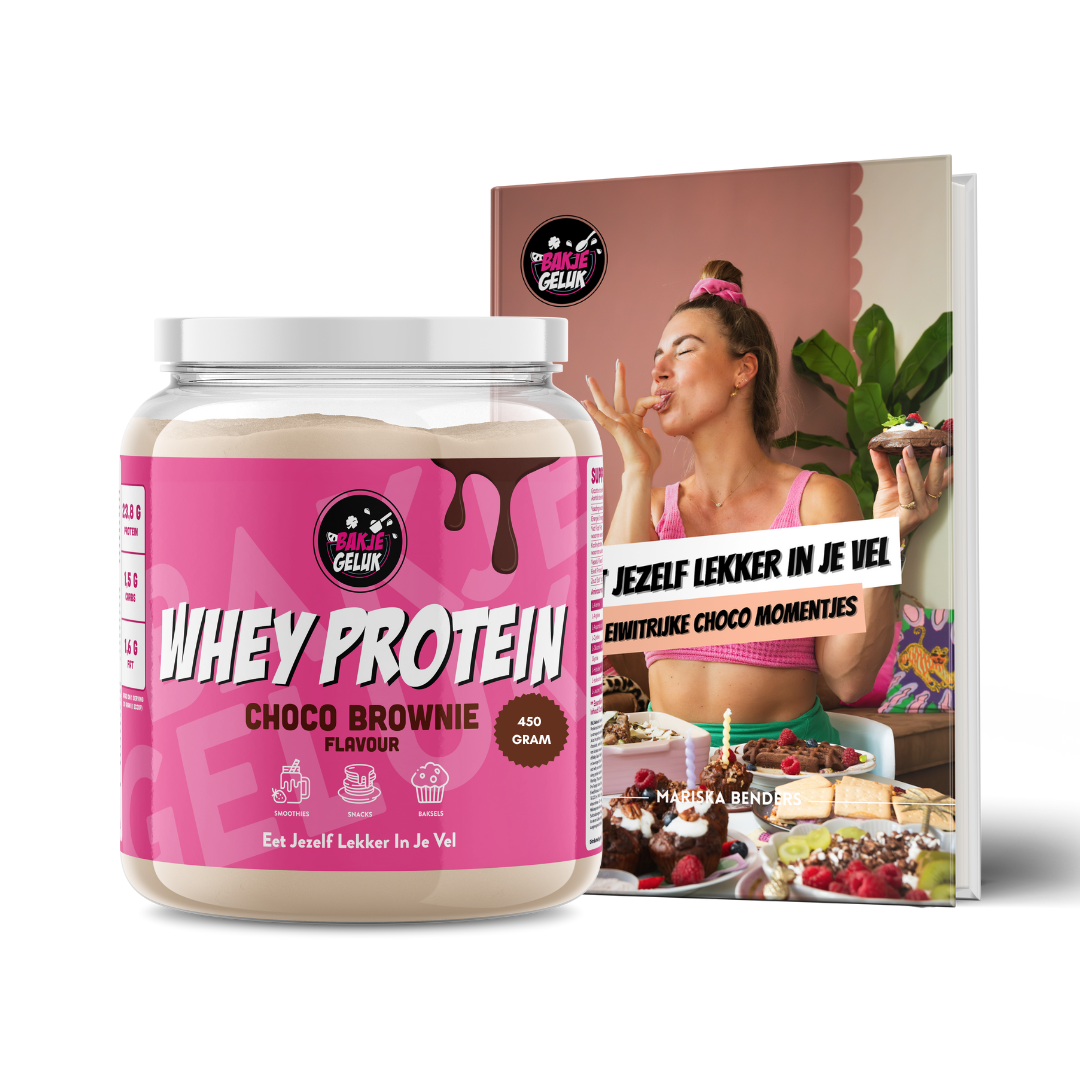 Boek 4: Bakje Geluk Whey Protein Choco Brownie Bundel