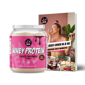 Boek 4: Bakje Geluk Whey Protein Choco Brownie Bundel